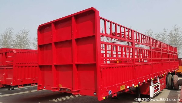 高栏，超轻体，上海宝钢980，好钢材好产品。仓栅式半挂车图片