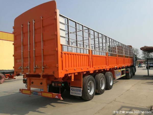 高栏，超轻体，上海宝钢980，好钢材好产品。仓栅式半挂车图片