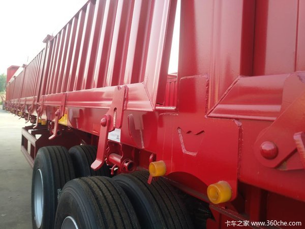 山东鑫阳专业制造十三米标车侧翻自卸半挂车图片