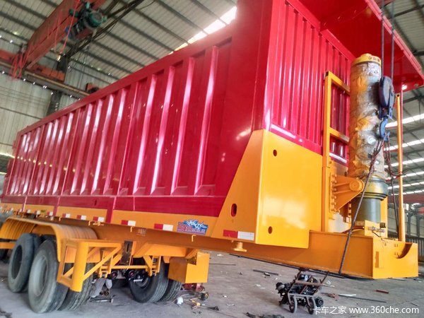 全高强制作广州富华桥朝阳三包胎选配吨位自卸半挂车图片