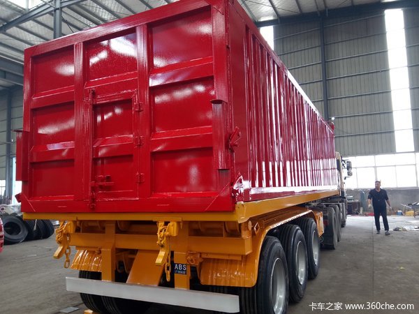 销售后翻自卸半挂车图片