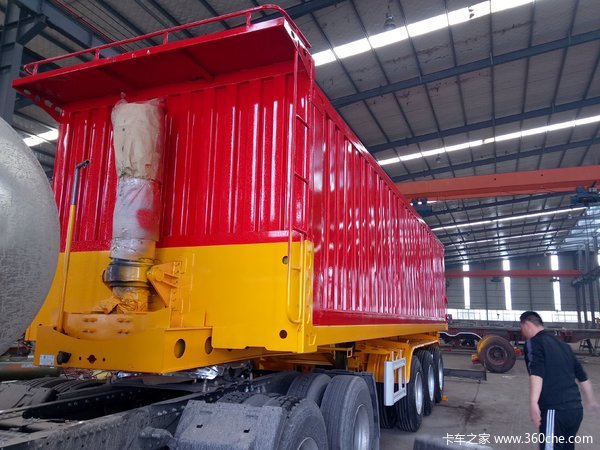 销售后翻自卸半挂车图片