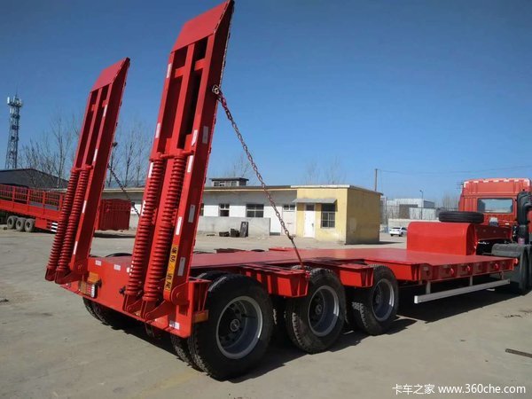 11.5米地平板半挂车低平板半挂车图片
