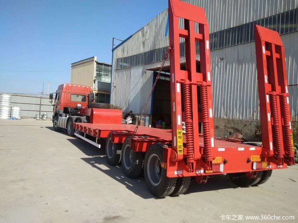 11.5米地平板半挂车低平板半挂车图片