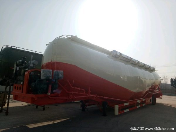 散装水泥罐车，下灰车，厂家直销粉粒物料运输半挂车图片