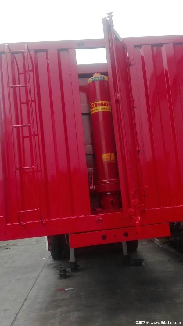 平板后翻，侧翻，苍蓝车销售厢式半挂车图片