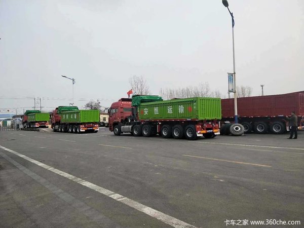 山东华劲后翻自卸半挂车自卸半挂车图片
