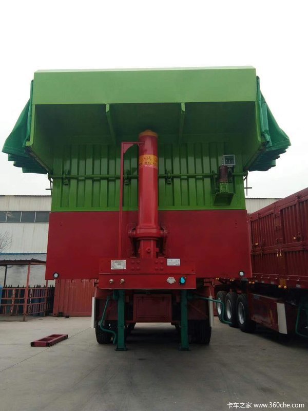 山东华劲后翻自卸半挂车自卸半挂车图片