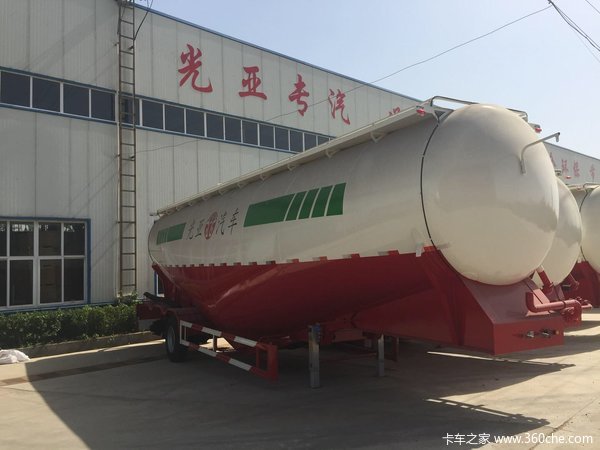 光亚罐车，水泥罐车，品牌保证，价格优惠！罐式半挂车图片