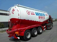 飞驰免税轻量化合金钢散装水泥罐车粉粒物料运输半挂车图片