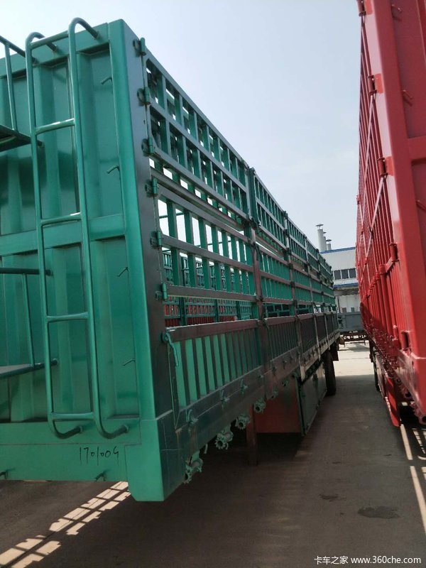 13米重型拉粮车仓栅式半挂车图片