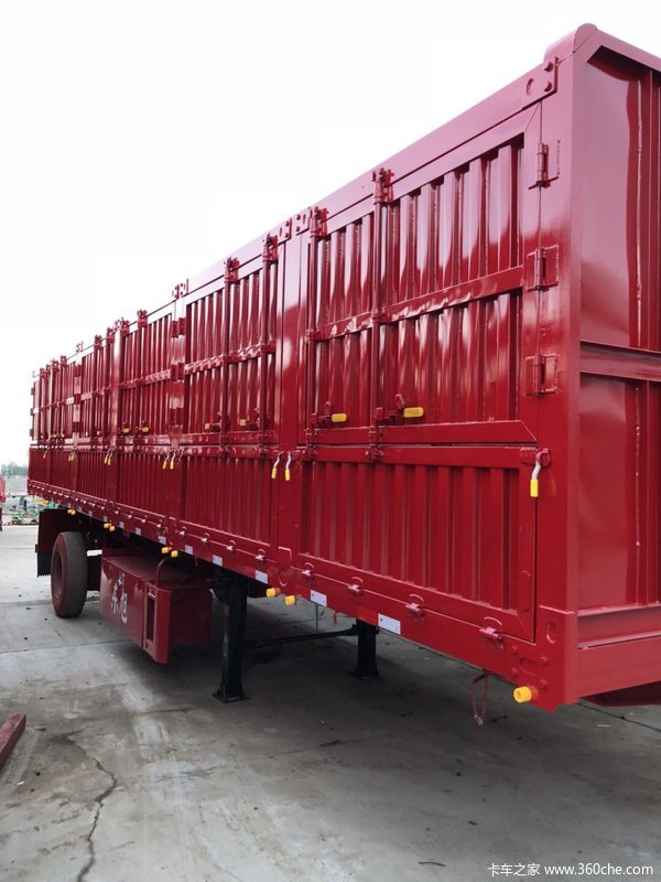 13米花栏半挂车仓栅式半挂车图片