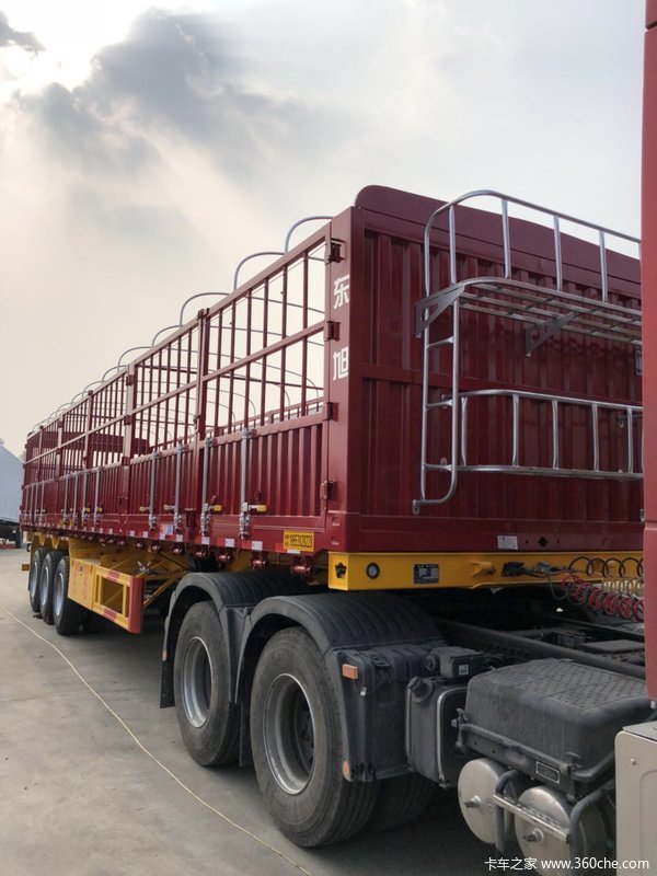 13米花栏半挂车仓栅式半挂车图片