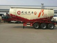 免税散装水泥灌粉粒物料运输半挂车图片