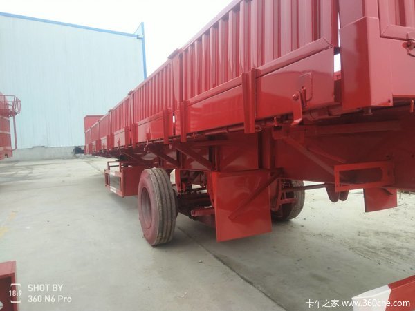 标车侧翻自卸半挂车图片