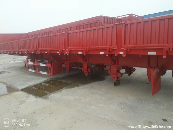 标车侧翻自卸半挂车图片