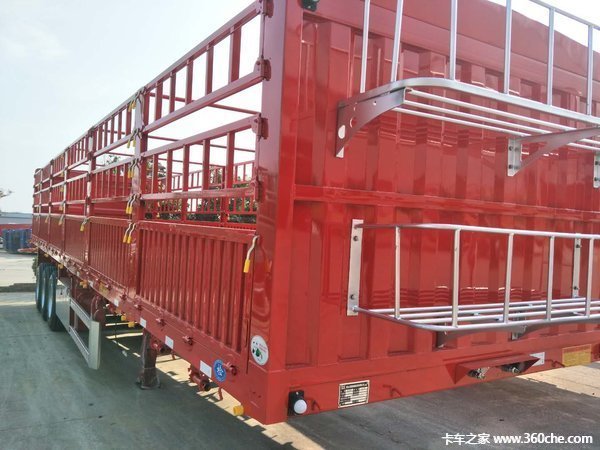 轻量化设计，承载力强仓栅式半挂车图片