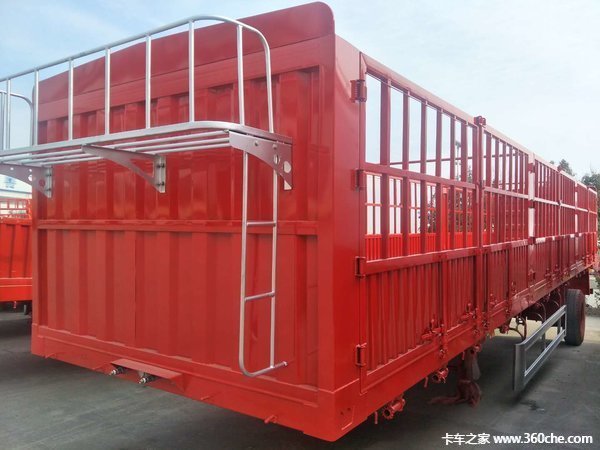 轻量化设计，承载力强仓栅式半挂车图片