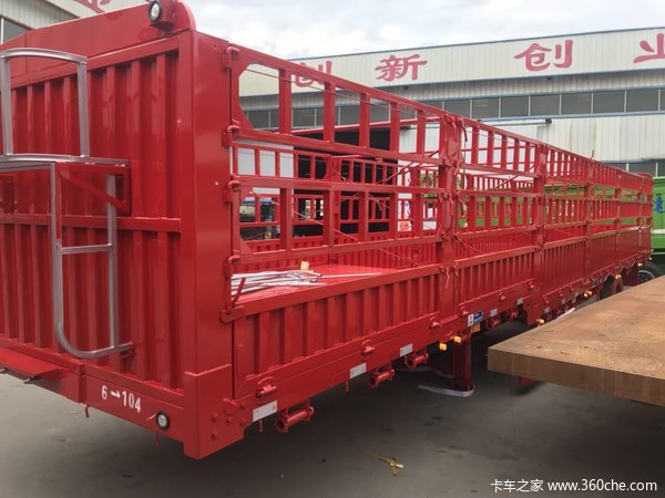 超轻宝钢13米仓柵式半挂车仓栅式半挂车图片
