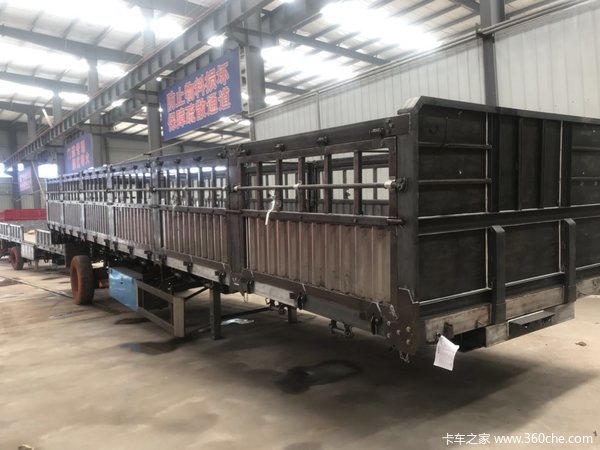超轻宝钢13米仓柵式半挂车仓栅式半挂车图片