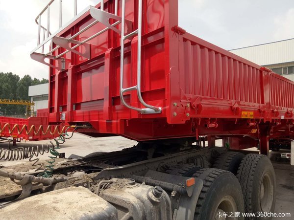 轻量化设计，厂家直销，13米标车侧翻自卸半挂车图片