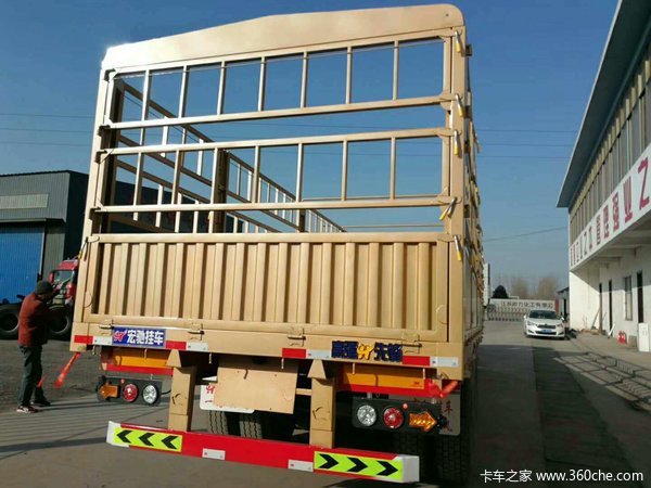 宏驰挂车仓栅式半挂车图片