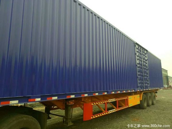 12.95米13.95米14.95米16米骨架高箱车骨架式集装箱半挂车图片