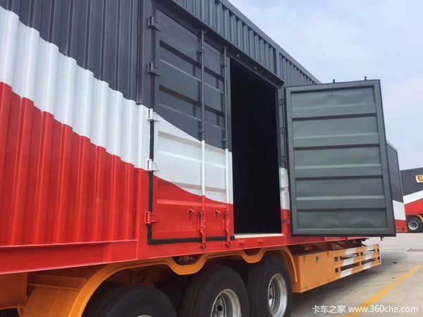 集装箱骨架车，物流主力车型！集装箱式半挂车图片
