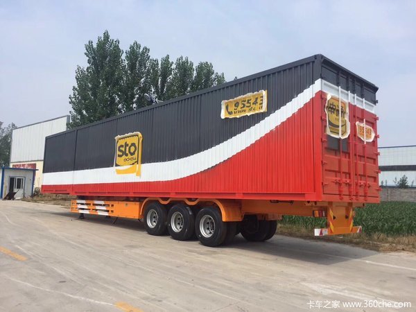 集装箱骨架车，物流主力车型！集装箱式半挂车图片