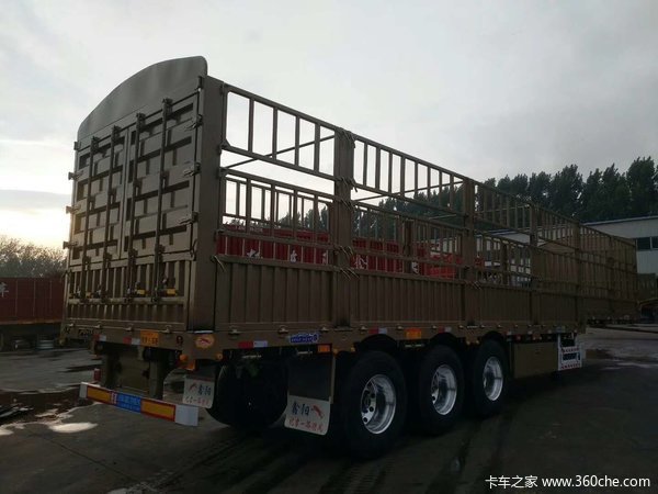 13米花篮出售仓栅式半挂车图片