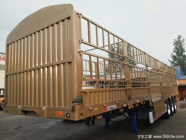 13米花篮出售仓栅式半挂车图片