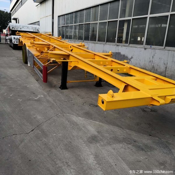 厂家直销各种半挂车，骨架集装箱半挂车骨架式集装箱半挂车图片