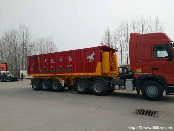 8.5*2.55*1.8后翻自卸半挂车自卸半挂车图片