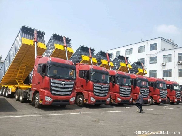 8.5*2.55*1.8后翻自卸半挂车自卸半挂车图片