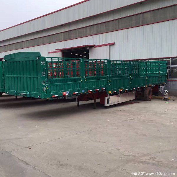 苍栏半挂车，隐形苍蓝侧翻，厂家直销，质量保障仓栅式半挂车图片