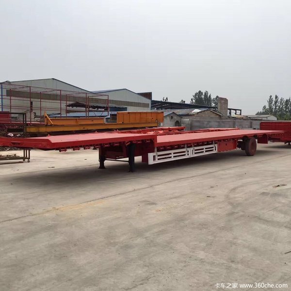 13.75*3米宽大板，前后等宽，带户出售！低平板半挂车图片