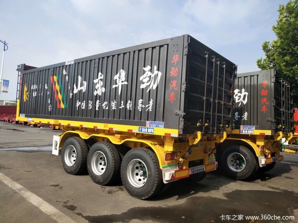 平板后翻自卸半挂车自卸半挂车图片