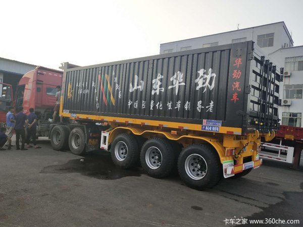 平板后翻自卸半挂车自卸半挂车图片