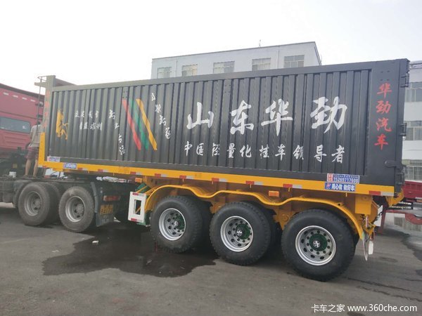 平板后翻自卸半挂车自卸半挂车图片