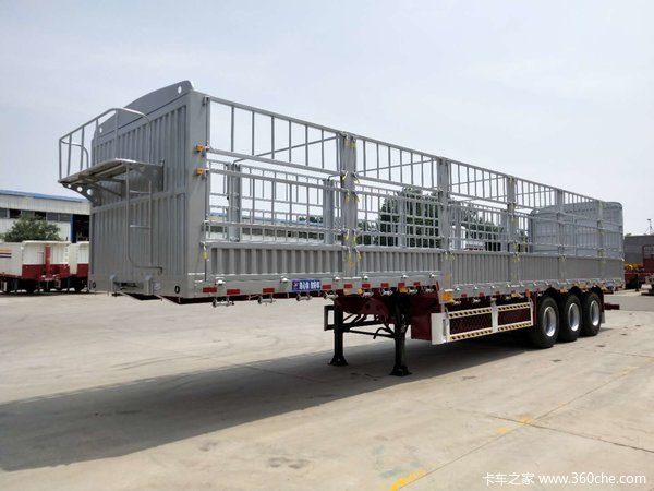 13米高低式仓栏运输半挂车仓栅式半挂车图片