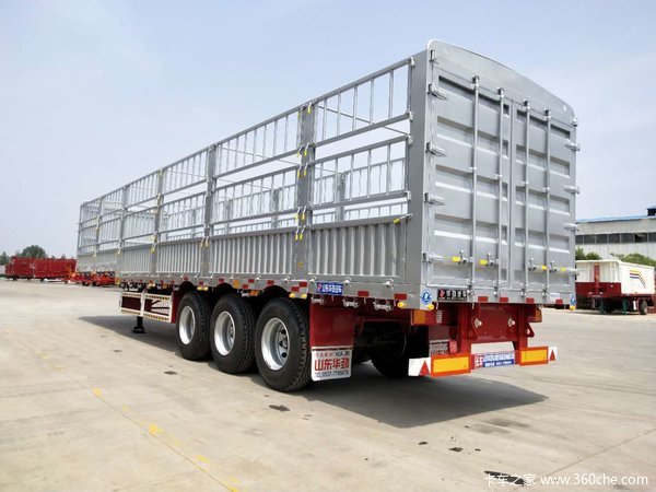 13米高低式仓栏运输半挂车仓栅式半挂车图片
