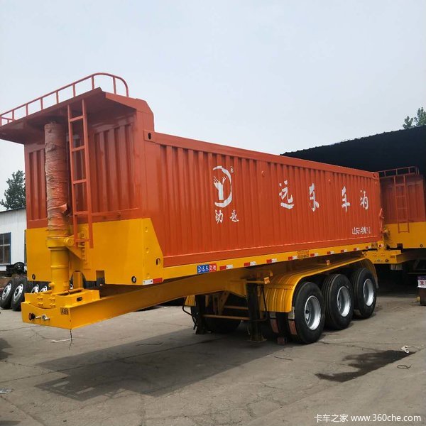 自重最轻8米8.5米9米轻型自卸半挂现车销售、自卸半挂车图片