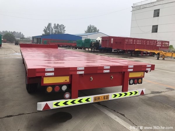 13.75米低平板，前后等宽，物流主力车型，可分期付款！低平板半挂车图片