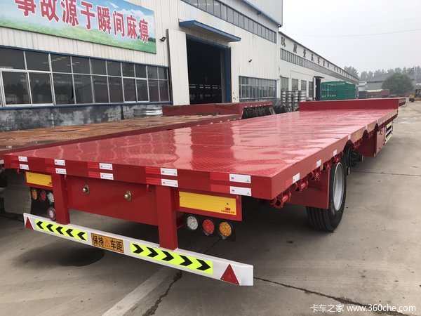 13.75米低平板，前后等宽，物流主力车型，可分期付款！低平板半挂车图片