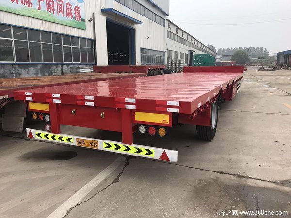 13.75米低平板，前后等宽，物流主力车型，可分期付款！低平板半挂车图片