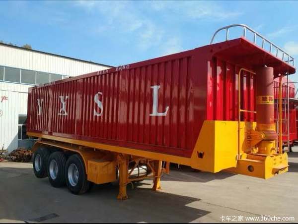 后翻，侧翻半挂车自卸半挂车图片