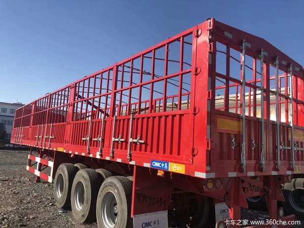 中集通华骨架集装箱半挂车骨架式集装箱半挂车图片