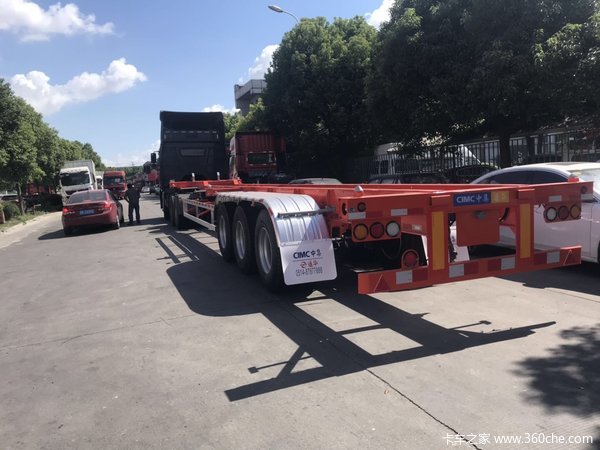 中集通华骨架集装箱半挂车骨架式集装箱半挂车图片