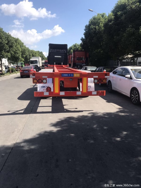 中集通华骨架集装箱半挂车骨架式集装箱半挂车图片