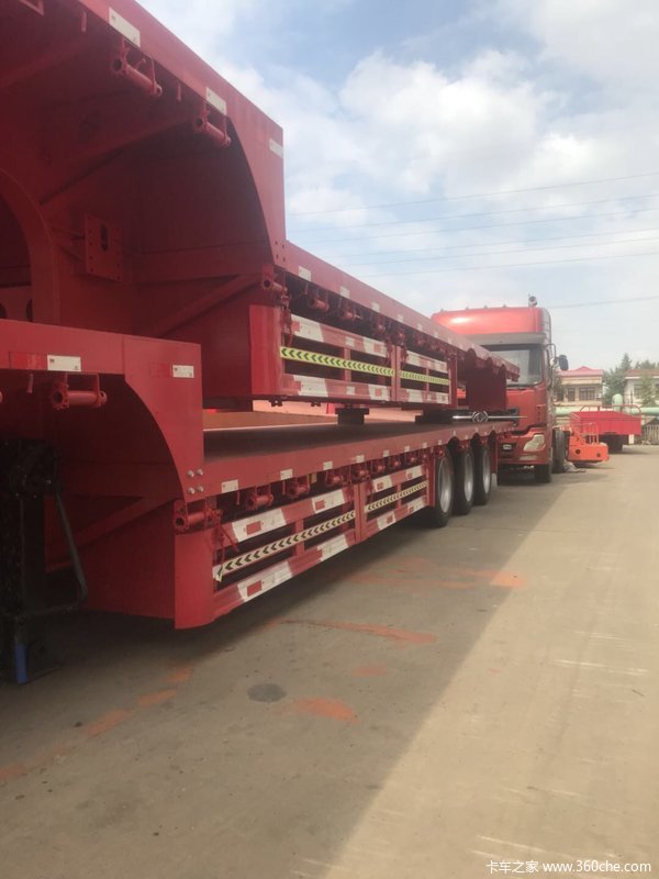13.75米3米宽低平板半挂车图片